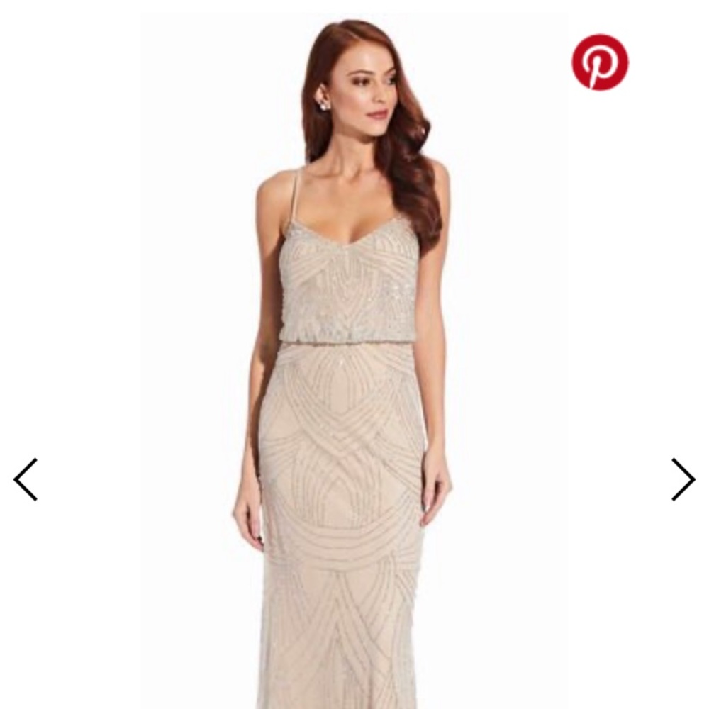 Adrianna Papell beaded gown